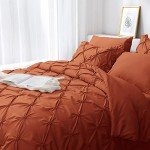 Burnt Orange 7-Piece Queen Comforter Set