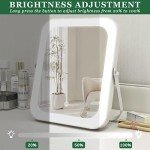 Lighted Vanity Mirror with Dimmable Touch Screen