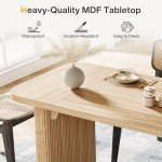 Tribesigns 62-Inch Farmhouse Dining Table for 4-6