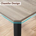 Industrial Wood Dining Table for 6-8 People