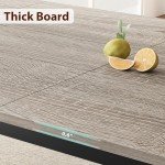 Industrial Wood Dining Table for 6-8 People