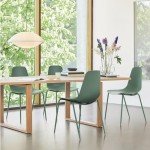 Modern Green Dining Chairs - Set of 4