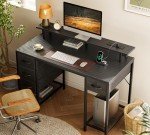 47" LED Gaming Desk with 4 Drawers & Outlets