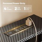 47" LED Gaming Desk with 4 Drawers & Outlets