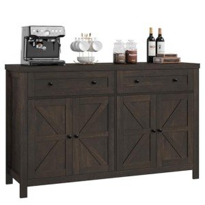 55" Modern Farmhouse Buffet Cabinet with Storage