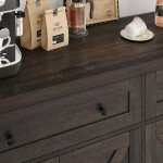 55" Modern Farmhouse Buffet Cabinet with Storage