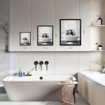 Framed Chimpanzee Bathtub Wall Art (8"x10")