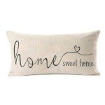 Farmhouse Home Sweet Home Pillow Cover 12x20