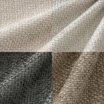 Neutral Decorative Chenille Throw Pillow Covers - Set of 4