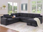 Oversized U-Shaped Sleeper Sofa with Storage