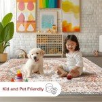 Vintage-Inspired Oriental Style Area Rug, 8' x 10