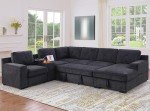 Oversized U-Shaped Sleeper Sofa with Storage