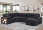 Oversized U-Shaped Sleeper Sofa with Storage