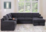 Oversized U-Shaped Sleeper Sofa with Storage