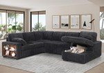 Oversized U-Shaped Sleeper Sofa with Storage