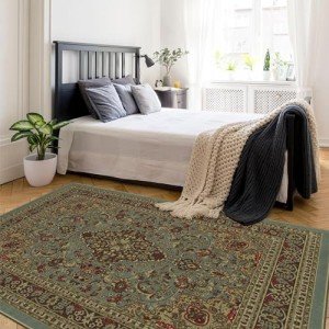 Seafoam Green Non-Slip 5x7 Area Rug