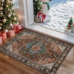 Ciicool Vintage Washable 2x3ft Boho Area Rug