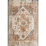Vintage-Inspired Oriental Style Area Rug, 8' x 10