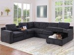 Oversized U-Shaped Sleeper Sofa with Storage