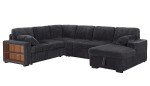 Oversized U-Shaped Sleeper Sofa with Storage