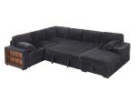 Oversized U-Shaped Sleeper Sofa with Storage