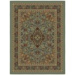 Seafoam Green Non-Slip 5x7 Area Rug