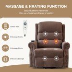 Oversized Power Lift Recliner with Massage and Heat