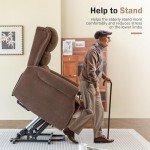 Oversized Power Lift Recliner with Massage and Heat