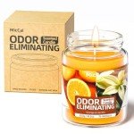 MicCai Orange & Vanilla Odor Eliminating Candles