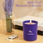 Lavender Soy Candles in Purple Jar - 8 oz