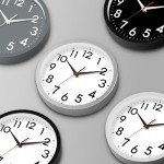 DAXSMY 8-Inch Silent Battery-Operated Wall Clock