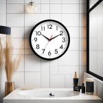 DAXSMY 8-Inch Silent Battery-Operated Wall Clock