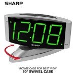 LED Digital Alarm Clock with Swivel Base