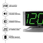 LED Digital Alarm Clock with Swivel Base