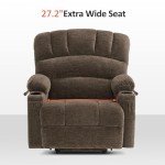 MCombo Large Power Lift Recliner with Heat & Massage