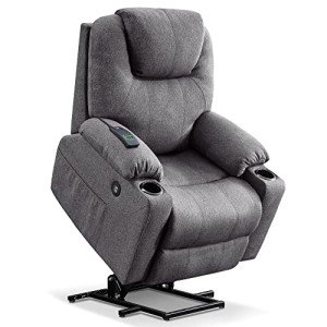 MCombo Medium Massage Lift Recliner Chair - Gray