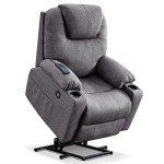 MCombo Medium Massage Lift Recliner Chair - Gray