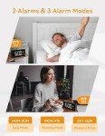 Digital Alarm Clock with Date and Temperature