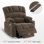 MCombo Large Power Lift Recliner with Heat & Massage