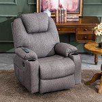 MCombo Medium Massage Lift Recliner Chair - Gray