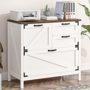 Wood Lateral File Cabinet with 4 Drawers