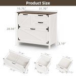 Wood Lateral File Cabinet with 4 Drawers