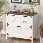 Wood Lateral File Cabinet with 4 Drawers
