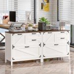 Wood Lateral File Cabinet with 4 Drawers
