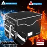 Fireproof File Box with Lock and Mesh Pockets