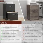 Black Metal 2-Drawer Locking File Cabinet