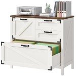 Wood Lateral File Cabinet with 4 Drawers