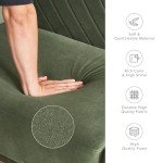 Olive Green Mid-Century Modern Futon Sofa Bed