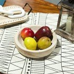 Hand-Carved Paulownia Wood Decorative Tray - 10