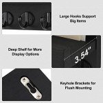 Wall-Mounted Key and Mail Holder with Shelf